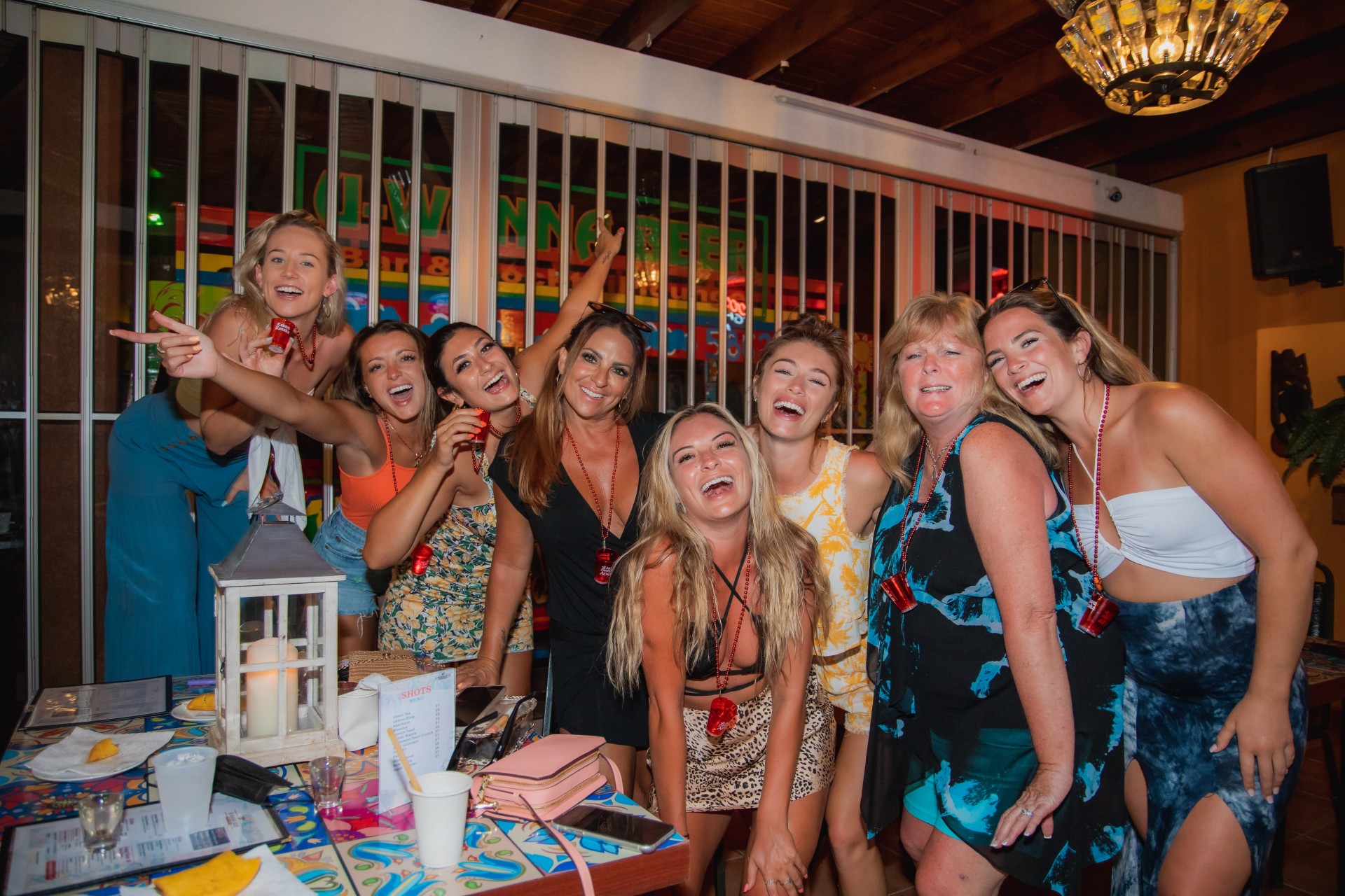 a group of people posing for the camera