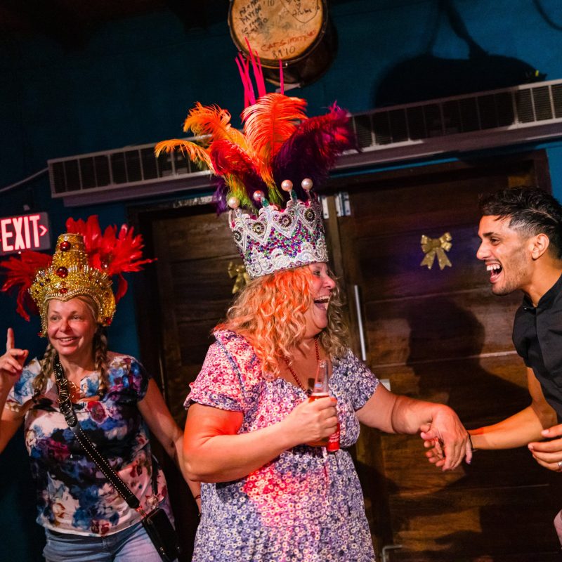 a group of people on a stage