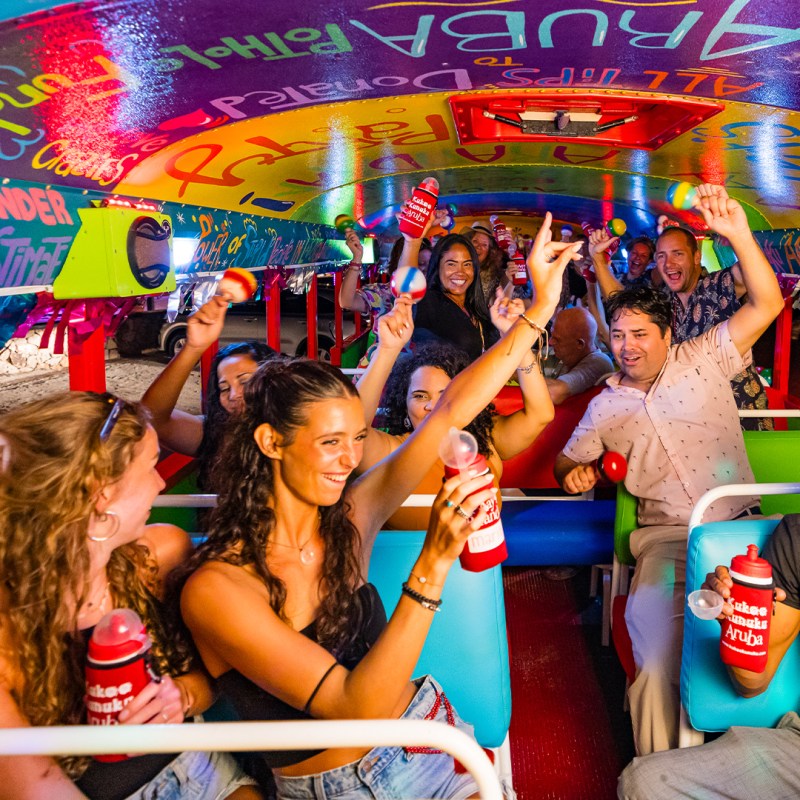 a group of people around each other